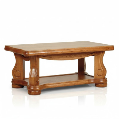 Table en bois massif classique r Canapé Tables d'appoint Bois Artisanat Table basse neuve