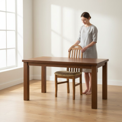 Groupe de salle à manger Chaise Ensemble Siège Rembourrage Salon Bois 4 chaises