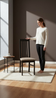 Salle à manger Groupe Chaise Suite 4x Chaises Chaise siège Rembourrage solide