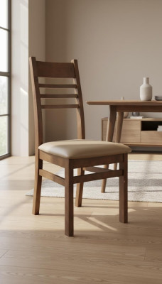 Chaises 8x Ensemble Fauteuil Rembourrage Inclinable Chaise Salle à manger Bois massif