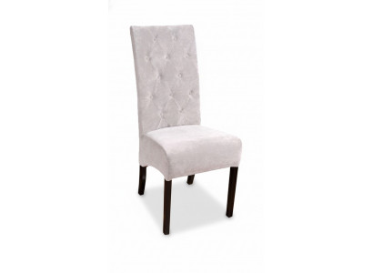 Ensemble de 8 chaises de salle à manger en bois massif Chesterfield Designer, rembourrage de designer