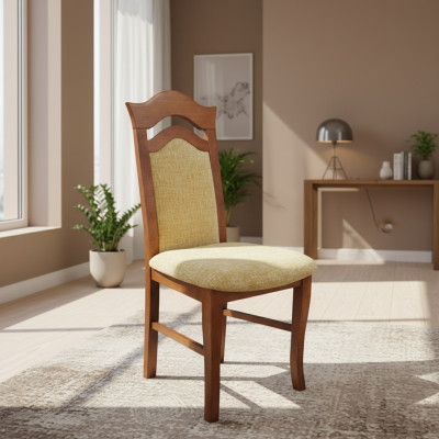 Salle à manger Groupe Chaise Ensemble 4x Chaises Siège de dossier Rembourrage Solide