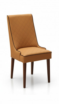 Set de 8 chaises de designer en cuir Fauteuil Chaises rembourrées Salle à manger Gastro Bois
