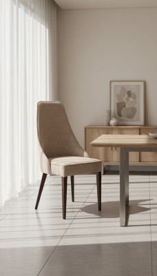 Ensemble de 6 chaises design en cuir fauteuil chaises salle à manger en bois rembourré.