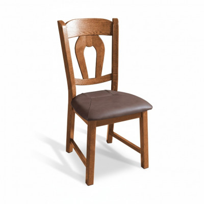 Lehn-Stuhl Massivholz Sessel Holz Stoff Polsterstühle Gastro Design Esszimmer