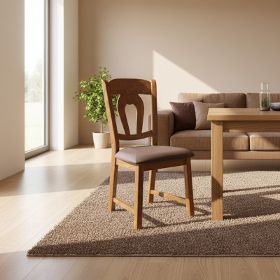 Ensemble design 6x chaise Fauteuil Chaises Rembourrage Salle à manger Gastro Tissu neuf Fauteuil