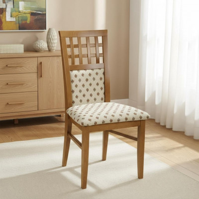 Ensemble de 4 chaises design en cuir fauteuils de salle à manger en bois pour l'ameublement gastronomique.
