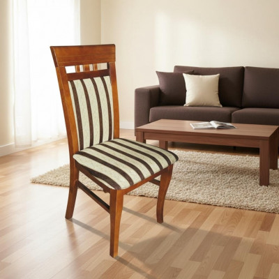 Chaise design Fauteuil en tissu Tapissé Salle à manger Cuir Chaise de restaurant Chaises