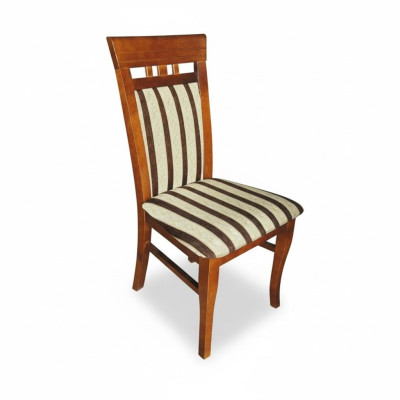 Ensemble de 2 chaises en bois massif et tissu de conception de groupe de chaises de salle à manger Lehn nouvel Wohn.