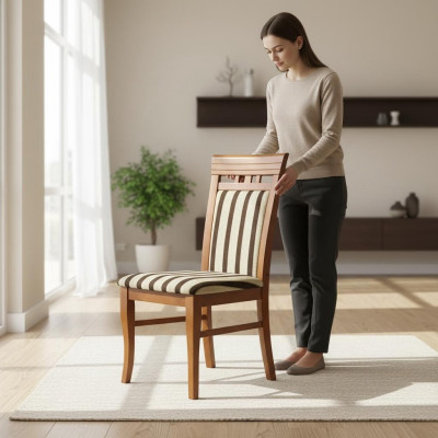 Design 6x Chaises Groupe Ensemble Rembourrage Gastro nouvelle salle à manger Chaise Suite