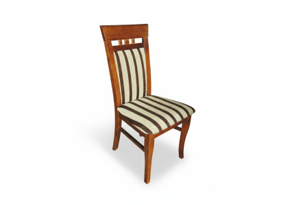 Ensemble de 8 chaises Design Fauteuil Rembourrées de tissu Salle à manger en bois massif.