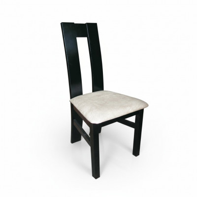 Chaise Longue Design en Bois Massif Fauteuil en Bois avec Revêtement en Cuir pour Chaises Gastro