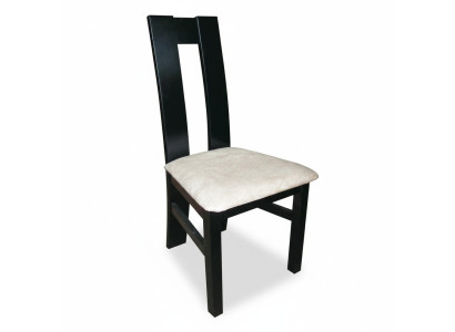Ensemble de 6 chaises avec accoudoirs en bois et revêtement en cuir à 100%.