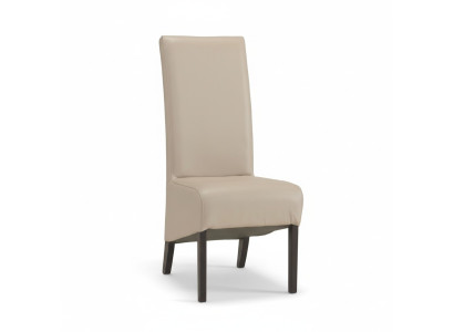 Définissez 6 chaises fauteuils design en bois avec revêtement en cuir pour salle à manger Gastro groupe de chaises.