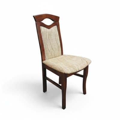 Ensemble de 8 chaises en textile avec accoudoirs, design en bois avec rembourrage, chaises pour salle à manger ou restaurant.