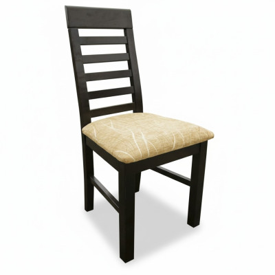 Ensemble de 2 fauteuils de salle à manger en bois et tissu design, articles rembourrés textile pour la restauration.
