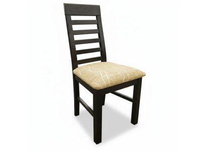 Ensemble de 2 fauteuils de salle à manger en bois et tissu design, articles rembourrés textile pour la restauration.