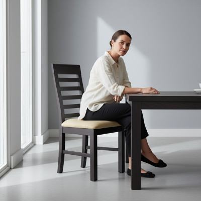 Ensemble de rembourrage pour fauteuil design 6x chaises Chaise en bois Textile Salle à manger Gastro Tissu