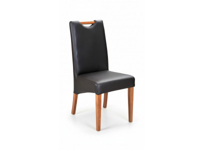 Ensemble de rembourrage de fauteuil design 2 chaises en bois 100% cuir Chaises Salle à manger neuves