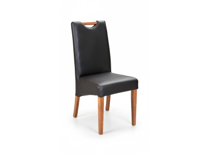 Ensemble de rembourrage de fauteuil design 2 chaises en bois 100% cuir Chaises Salle à manger neuves