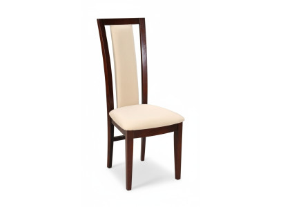 Fauteuil design Fauteuil en bois Revêtement Salle à manger Gastro Chaise en cuir Chaises