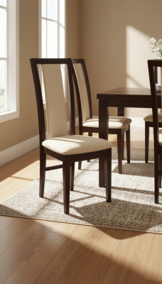 Ensemble de 2 fauteuils design en bois avec revêtement en cuir pour salle à manger de restauration.
