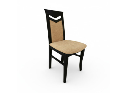 Fauteuil Chaise Designer Bois Tissu Tapisserie Chaises Gastro Salle à manger Textile