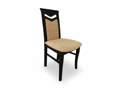 Ensemble de 2 fauteuils Chaise Design Bois Tissu Rembourrage Chaises Gastro Salle à manger Textile