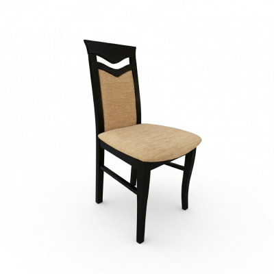 Ensemble de design 6x Chaise Fauteuil Bois Textile Rembourrage Chaises Gastro Salle à manger Tissu