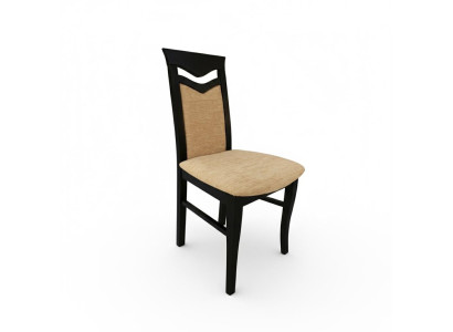 Ensemble de design 6x Chaise Fauteuil Bois Textile Rembourrage Chaises Gastro Salle à manger Tissu