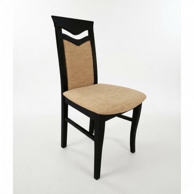 Design Set 8x Fauteuil Chaise Bois Tissu Rembourrage Chaises Salle à manger Tissu Gastro
