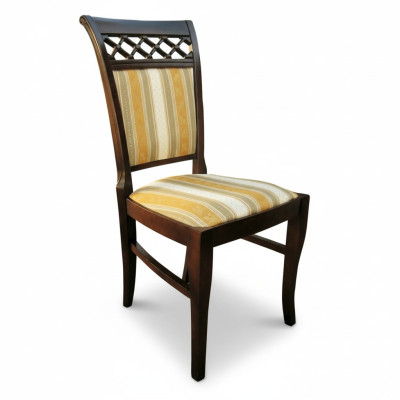 Chaise Fauteuil Classique Design Bois Rembourrage Chaises Moderne Salle à manger Gastro