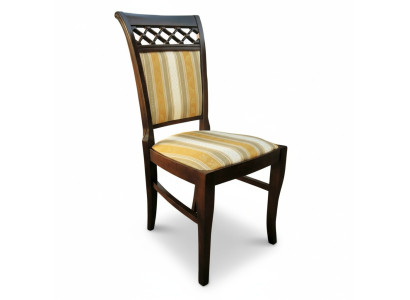 Chaise Fauteuil Classique Design Bois Rembourrage Chaises Moderne Salle à manger Gastro