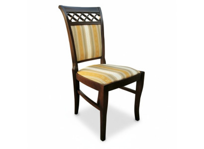 Ensemble de 2 fauteuils Design Chaise en bois Tissu Chaises Rembourrage Salle à manger Textile Gastro