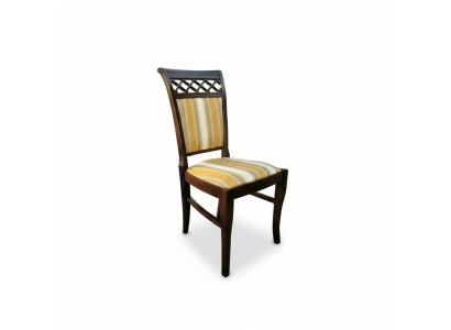 Ensemble de design 4x Fauteuil Chaise Bois Tissu Rembourrage Chaises Gastro Tissu neuf Salle à manger