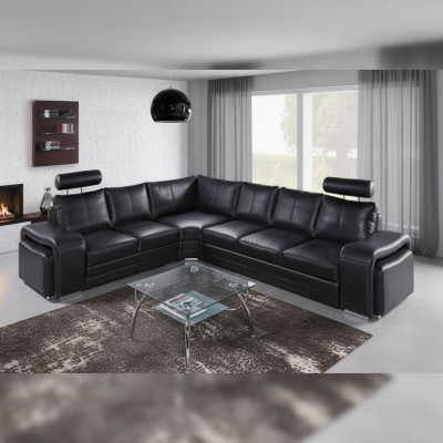 Canapé d'angle Living Landscape Rembourrage Canapé d'angle Canapé Siège Suite Moderne Cuir