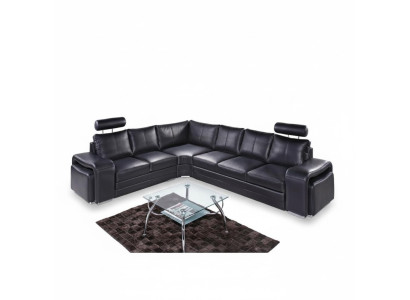 Canapé d'angle Living Landscape Rembourrage Canapé d'angle Canapé Siège Suite Moderne Cuir