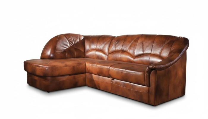Canapé d'angle classique en cuir à 100% Paysage de salon Rembourrage Canapé Sofa Siège