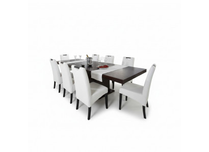 Table à manger Table en bois Tables en bois Table Salle à manger Robuste Extensible