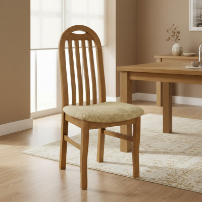 Ensemble de chaises design 2x fauteuil en bois massif Salle à manger neuf Tissu Gastro Rembourrage