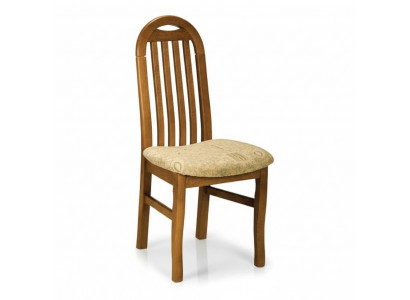 Ensemble de 8 chaises de siège de fauteuil design en bois avec revêtement textile pour salle à manger ou restaurant.