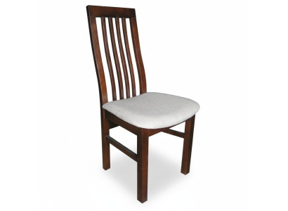 Ensemble de 8 chaises de salle à manger en bois massif avec accoudoirs et rembourrage en tissu pour la restauration.