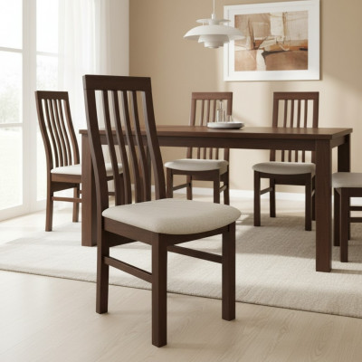 Ensemble de chaises de salle à manger 20x Chaise en bois massif avec accoudoirs Revêtement en tissu Chaise de salle à manger Gastro