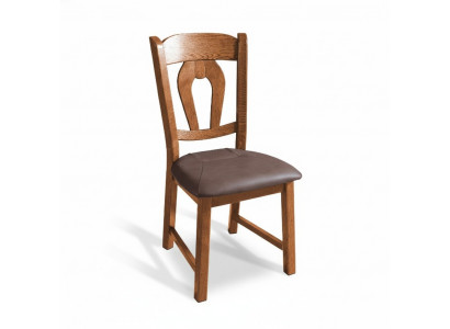 Ensemble de 10 chaises de salle à manger en bois massif avec revêtement en cuir pour la salle à manger ou le restaurant.