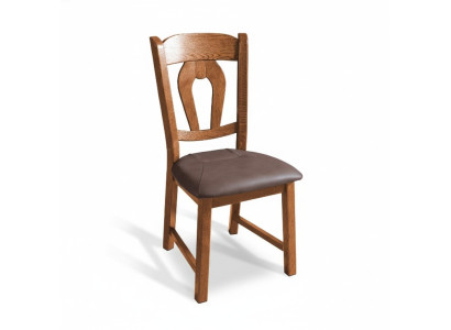 Ensemble de 10 chaises de salle à manger en bois massif avec revêtement en cuir pour la salle à manger ou le restaurant.