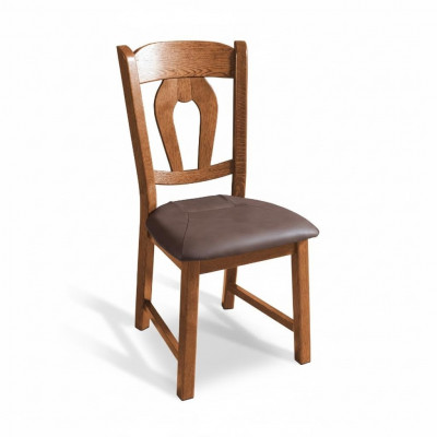 Ensemble de 20 Chaises de salle à manger en bois massif avec revêtement en cuir pour salle à manger Gastro.