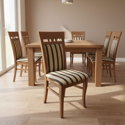 Bois 20x Ensemble de chaises de restaurant Chaise de salle à manger Groupe de chaises rembourrées Gastro neuf