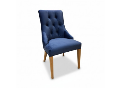Set de 2 fauteuils en bois massif Chaise de salle à manger Tissu Rembourrage Chaise Gastro Salle à manger