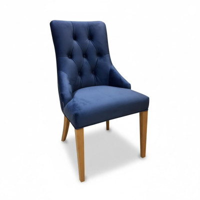 Chesterfield Set 6x Chaise de salle à manger en tissu Fauteuil Gastro Salle à manger