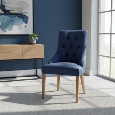 Fauteuil en bois Lehn Chesterfield Chaise Groupe de revêtement en cuir Gastro 8x Ensemble